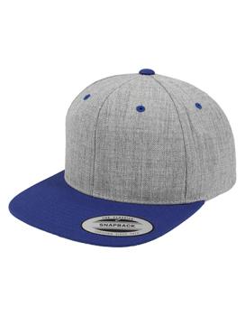 Classic Snapback 2-Tone heather grey/royal blue